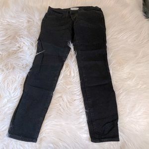 Madewell road-tripper high rise skinny jeans~black~size 28